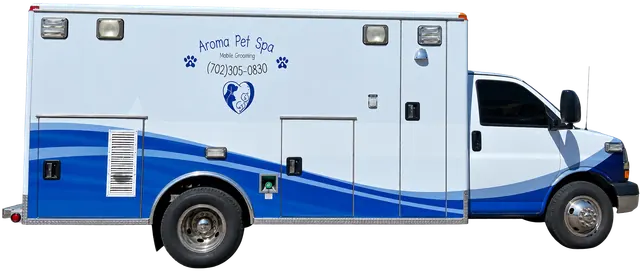 Aroma Pet Spa mobile grooming truck