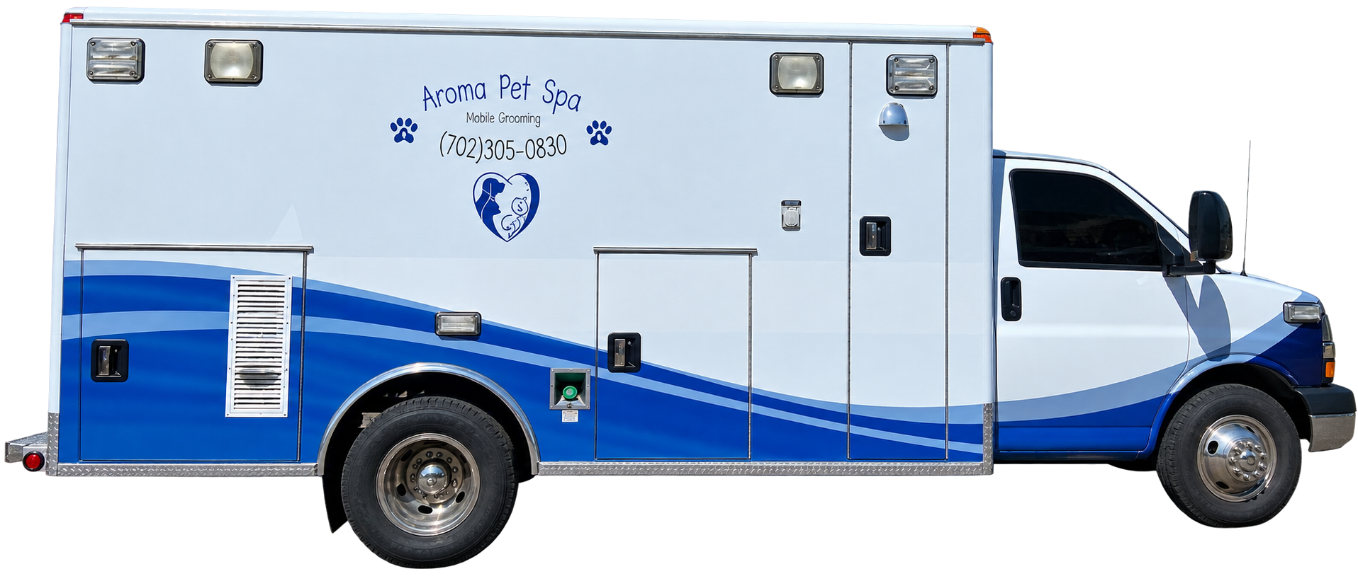 Aroma Pet Spa mobile grooming truck